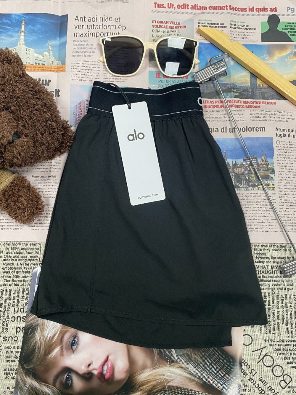 Brand New🏸ALO Yoga Match Point Tennis Skirt – Black Sports Skirt - Picture 7 of 9